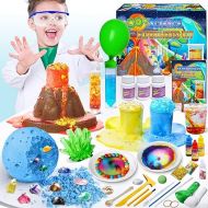 UNGLINGA 50+ Science Lab Experiments Kit for Kids, STEM Activities Educational Scientist Toys Gifts for Boys Girls Chemistry Set, Gemstone Dig, Volcano Eruption