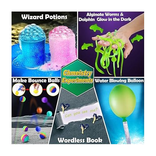  UNGLINGA 150 Experiments Science Kits for Kids, S.T.E.M Project Educational Toys for Boys Girls Birthday Gifts Ideas, Volcano, Chemistry Lab Scientific Tools Scientist Set