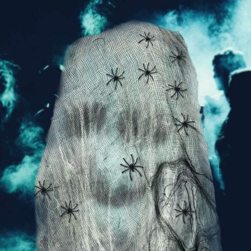  할로윈 용품UNGLINGA Large Halloween Creepy Cloth Cheesecloth Party Decorations Supplies, Spooky Halloween Decorations Outdoor Decor for Haunted House, Patio, Garden, Indoor Wall Windows 197x79inch