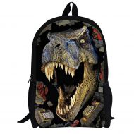 UNICEU T Rex Dinosaur Printing Backpack Kids School Bag Cool Children Bookbag for Teenagers Boys Back to School