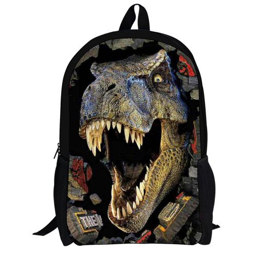  UNICEU T Rex Dinosaur Printing Backpack Kids School Bag Cool Children Bookbag for Teenagers Boys Back to School