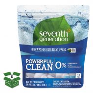 UNILEVER US, INC. Natural Dishwasher Detergent Concentrated Packs, Free & Clear, 45/pk, 8 Pk/ct, New