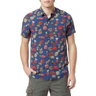 UNIONBAY Mens Classic Short Sleeve Rayon Button-up Woven Shirt