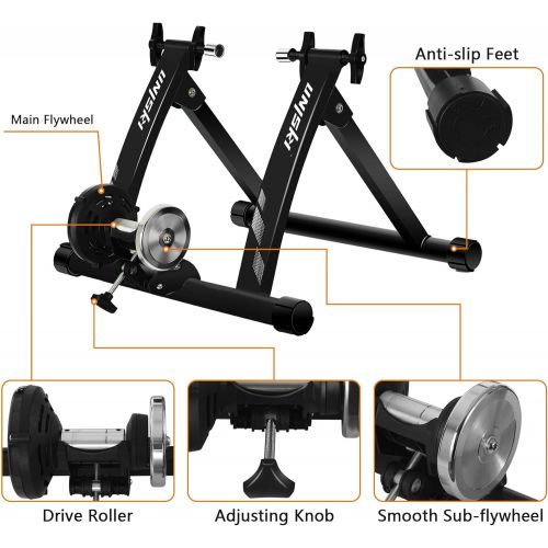  [아마존베스트]unisky Bike Trainer Stand Indoor Exercise Magnetic Bicycle Training Stand Stationery Cycling Trainer for Mountain & Road Bike