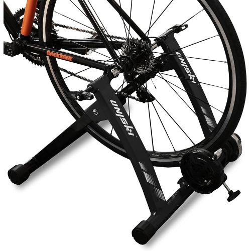  [아마존베스트]unisky Bike Trainer Stand Indoor Exercise Magnetic Bicycle Training Stand Stationery Cycling Trainer for Mountain & Road Bike