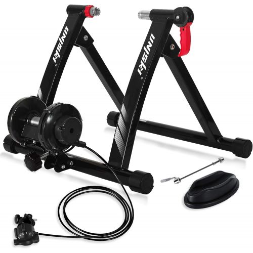  [아마존베스트]unisky Bike Trainer Stand Indoor Exercise Bicycle Training Stand Magnetic Riding Stand for Mountain & Road Bike