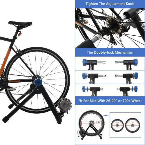  [아마존베스트]unisky Fluid Bike Trainer Stand Indoor Exercise Bicycle Training Stand Mountain & Road Bike Flywheel Stand