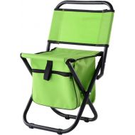 UNISTRENGH Foldable Camping Chair Portable Backpack Stools with Storage Bag Hiking Seat Table Bag for Ourdoor Indoor Events Travel Tailgating Parades Picnic Beach BBQ (Green)