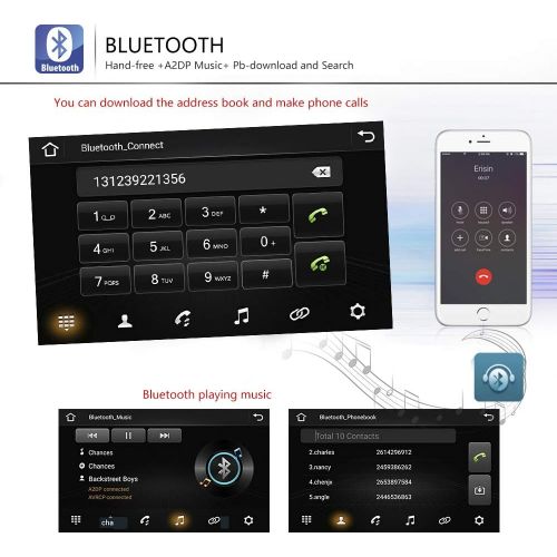  UNITOPSCI Car Stereo Double Din Android Car Radio for VW Passat Golf Jetta Polo Tiguan Touran Seat GPS Navigation Indash Head Unit 9 Touch Screen with Bluetooth Backup Camera FM WiFi USB Car