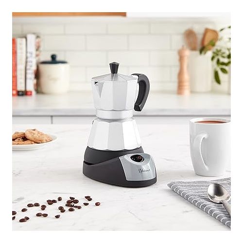  UNIWARE 3 Cup Professional Electric Espresso/Moka Coffee Maker