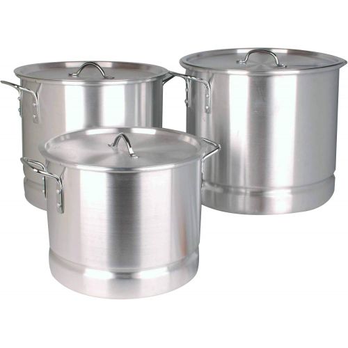  UNIWARE Uniware Heavy Gauge Aluminum Sauce Pot Set (14 Pcs Set (1.5 2.75 3.75 4.75 5.5 7 10 Qt))