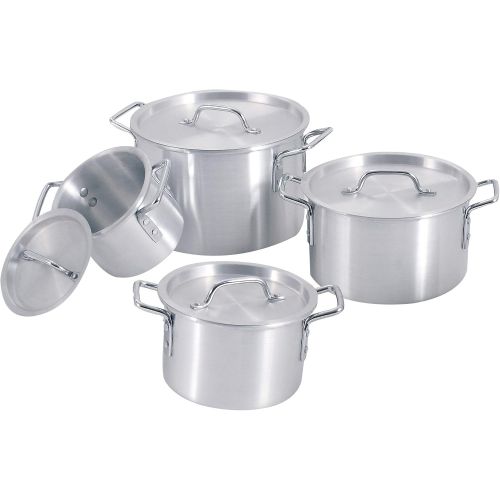  UNIWARE Uniware Heavy Gauge Aluminum Sauce Pot Set (14 Pcs Set (1.5 2.75 3.75 4.75 5.5 7 10 Qt))