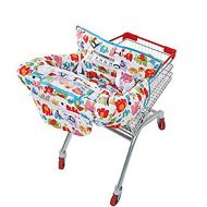 UNKU Multifunctional Shopping Cart Seat Cover, 2-in-1 High Chair Cover for Baby and Infant,Cozy White