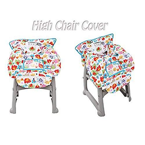  UNKU Multifunctional Shopping Cart Seat Cover, 2-in-1 High Chair Cover for Baby and Infant,Cozy White
