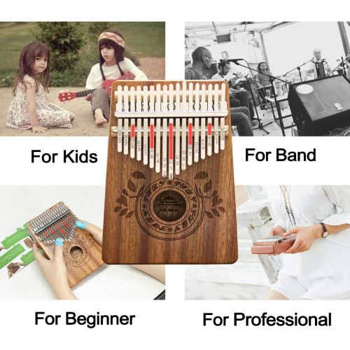  [아마존핫딜][아마존 핫딜] UNOKKI Kalimba 17 Keys Thumb Piano with Study Instruction and Tune Hammer, Portable Mbira Sanza African Wood Finger Piano, GiftforKidsAdultBeginners Professional.