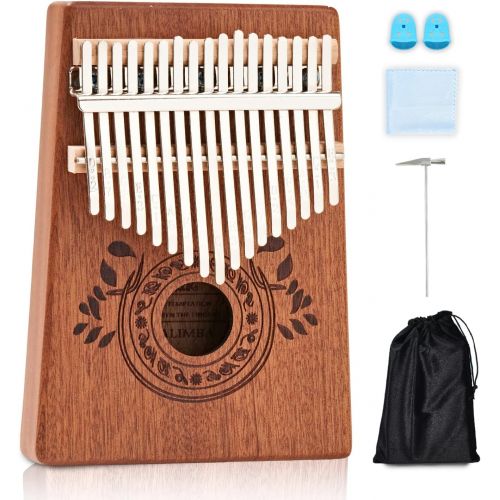  UNOKKI Kalimba 17 Keys Thumb Piano with Study Instruction and Tune Hammer, Portable Mbira Sanza African Wood Finger Piano, Gift for Kids Adult Beginners Professional.