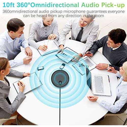  [아마존베스트]UNOOE Conference Microphone - Computer Microphone with Omnidirectional Boundary Capacitor, Plug & Play, USB PC Microphone for Video Conference, Skype, Recording, Gaming