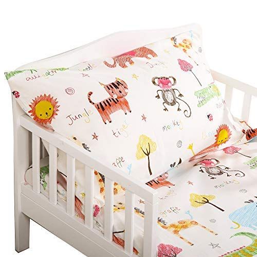  Crib Sheet Set UOMNY 100% Cotton Crib Fitted Sheets Baby Sheet for Standard Crib and Toddler...