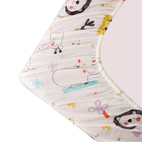  Crib Sheet Set UOMNY 100% Cotton Crib Fitted Sheets Baby Sheet for Standard Crib and Toddler...