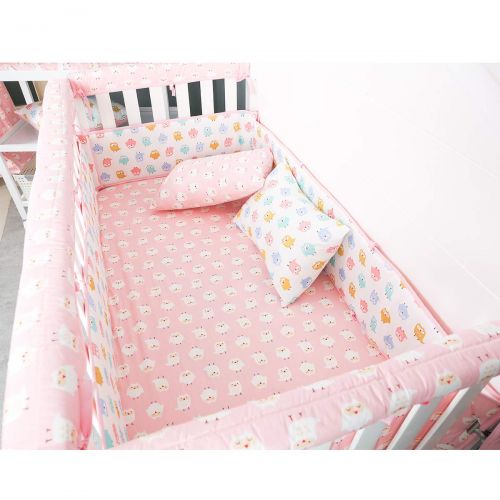  Crib Sheet Set UOMNY 100% Cotton Crib Fitted Sheets Baby Sheet for Standard Crib and Toddler...