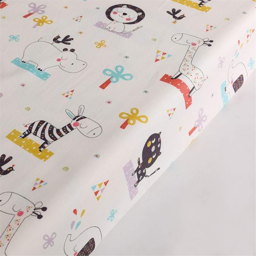  Crib Sheet Set UOMNY 100% Cotton Crib Fitted Sheets Baby Sheet for Standard Crib and Toddler...