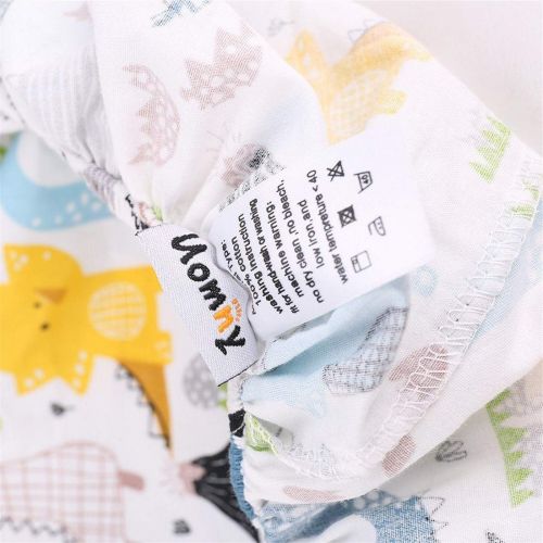  Crib Sheet Set UOMNY 100% Cotton Crib Fitted Sheets Baby Sheet for Standard Crib and Toddler...