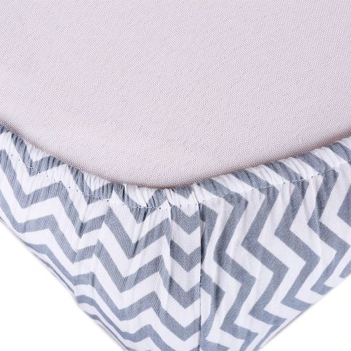  Crib Sheet Set UOMNY 100% Cotton Crib Fitted Sheets Baby Sheet for Standard Crib and Toddler...