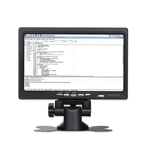  UOTOO 7 inch Small Portable 1024x600 HD LCD Screen Monitor, HDMI VGA AV Input Build in Speaker Remote for Raspberry Pi, Laptop, PC, Security Camera