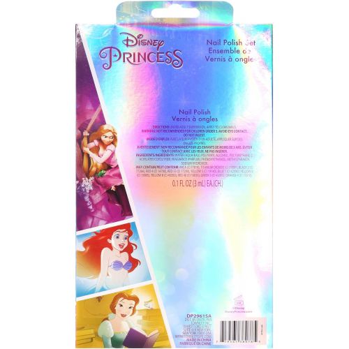  UPD Townleygirl Disney Princess Peel Off Nail Polish Gift Set for Kids (8), 8Count