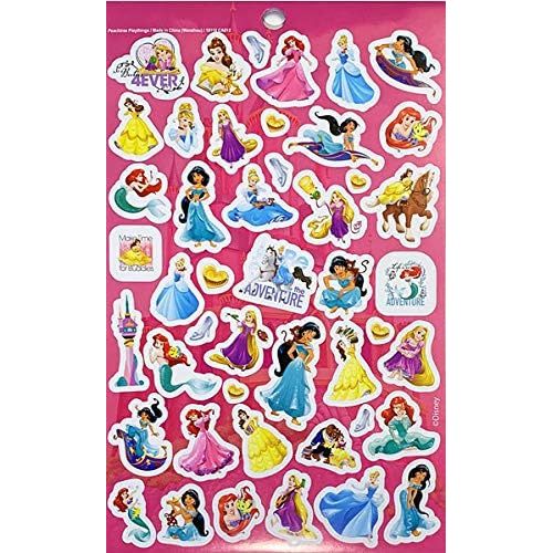  UPD Disney Princess Sticker Pad 200 + Stickers, Multi