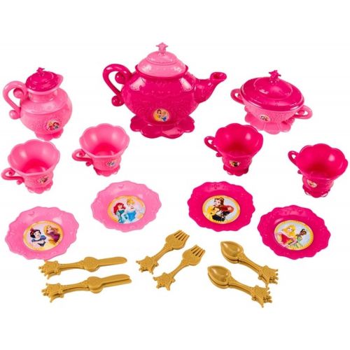 UPD Jakks Disney Princess 26Pc Dinnerware Set, Multicolor (99021)