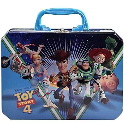  [아마존베스트]UPD Toy Story 4 Deluxe Rectangle Plastic Handle Tin Box, 8.5 x 2.5 x 6.25, Blue