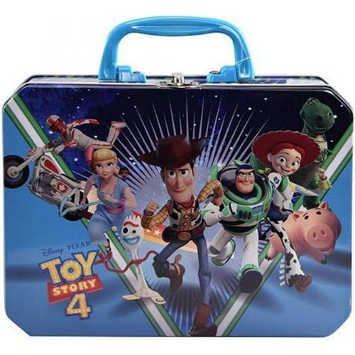  [아마존베스트]UPD Toy Story 4 Deluxe Rectangle Plastic Handle Tin Box, 8.5 x 2.5 x 6.25, Blue