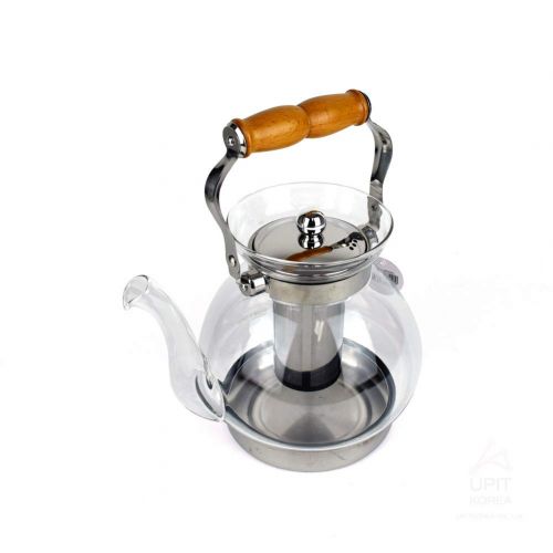  UPIT Clear Glass Teapot With Removable Infuser Induction Cooker (60oz)