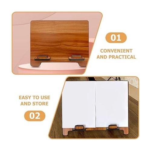  UPKOCH Bamboo Conductor Music Stand Musical Stand Desktop Sheet Music Holder Portable Music Stand Removable Musical Instrument Accessory