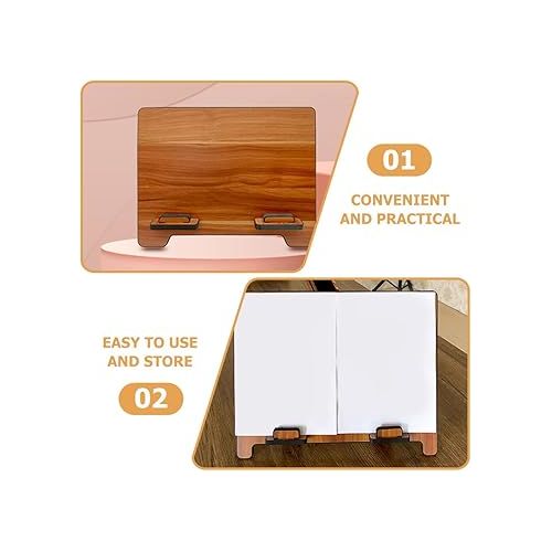  UPKOCH Bamboo Conductor Music Stand Musical Stand Desktop Sheet Music Holder Portable Music Stand Removable Musical Instrument Accessory