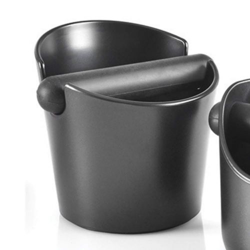  UPKOCH Klopfbox Kaffee Klopfbox Stossdampfender Anti-Rutsch-Behalter fuer Home Cafe Espressomehl-Abfallbehalter (Schwarz)