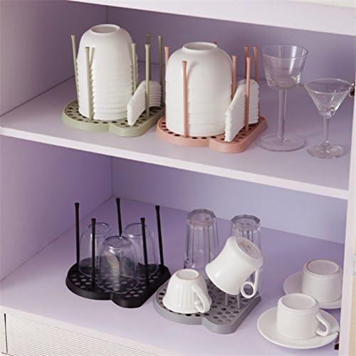  UPKOCH Babyflasche Waschestander Tasse Abtropfhalter Kunststoff Glas Waschestander Babyflasche Organizer Tassen Abtropfflache Trockner