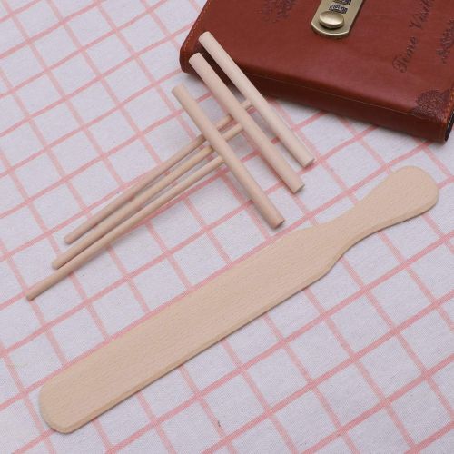  UPKOCH 2pcs Crepe Spreader Spatula Set Crepe Pan Maker Beechwood Construction