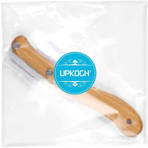  [아마존베스트]UPKOCH Bread Lame with Wooden Handle, Bread Bakers Lame Slashing Tool, Bread Slicer Cake Cutter, Dough Making Slasher Tools, Sourdough Bread Lame Knife with Plastic Protective Cove