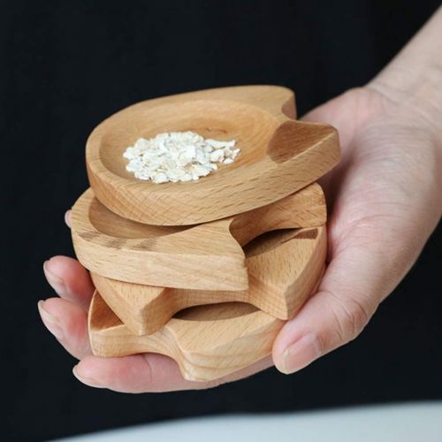  [아마존베스트]UPKOCH 2pcs Wooden Dip Bowls Sauce Dishes Seasoning Dishes Serving Dishes Seasoning Bowl Sushi Soy Dishes for Snack Sushi Fruit Appetizer Dessert