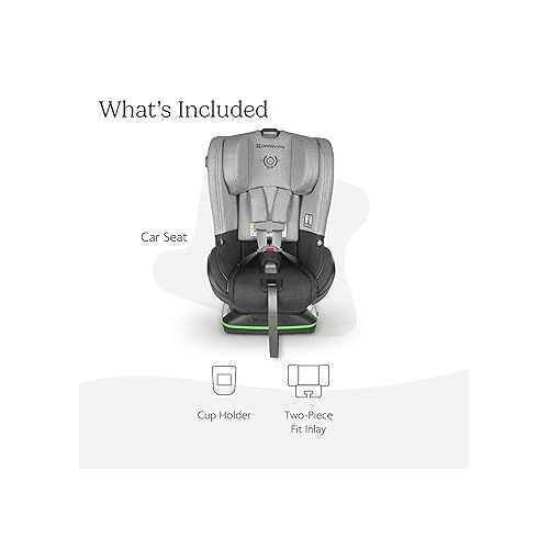  UPPAbaby Knox Convertible Car Seat / Rear Facing and Forward Facing / Intuitive Safety Features / Koroyd + CleanTech Technology / Removeable Cup Holder Included / Jordan (Charcoal Melange)