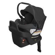 UPPAbaby Aria Lightweight Infant Car Seat/Just Under 6 lbs for Easy Portability/Base with Load Leg + Infant Insert Included/Direct Stroller Attachment/Jake (Charcoal/Black Leather)