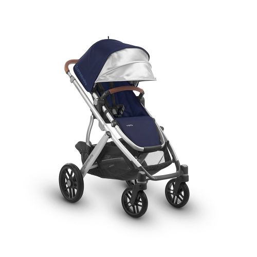  2018 UPPAbaby Vista Stroller -Henry (Blue Marl/Silver/Saddle Leather)