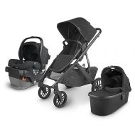 UPPAbaby Travel System, Includes Vista V2 Stroller + Mesa V2 Car Seat Combo/Bassinet, Toddler Seat, Rain Shield, Storage Bag, Car Seat, Base + Robust Infant Insert Included/Jake (Charcoal)