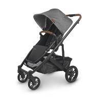 UPPAbaby Cruz V2 Stroller/Full-Featured Stroller with Travel System Capabilities/Toddler Seat, Bumper Bar, Bug Shield, Rain Shield Included/Greyson (Charcoal Melange/Carbon Frame/Saddle Leather)