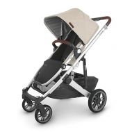 UPPAbaby Cruz V2 Stroller/Full-Featured Stroller with Travel System Capabilities/Toddler Seat, Bumper Bar, Bug Shield, Rain Shield Included/Declan (Oat Melange/Silver Frame/Chestnut Leather)