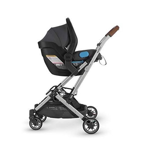  [아마존베스트]UPPAbaby MINU Stroller + MESA Adapter - Jordan (Charcoal Melange/Silver/Black Leather)