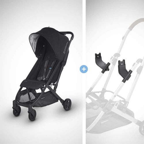  [아마존베스트]UPPAbaby MINU Stroller + MESA Adapter - Jake (Black Melange/Carbon/Black Leather)