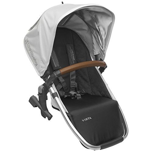  [아마존베스트]2018 UPPAbaby Vista RumbleSeat - Loic (White/Silver/Saddle Leather)